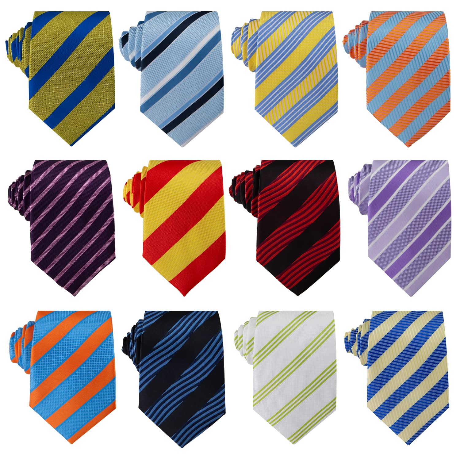 Men's Necktie Classic Silk Tie Woven Jacquard Neck Ties