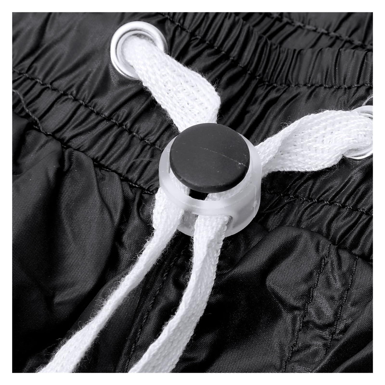 10pcs White Plastic Ball Cord Locks - Spring Stopper Toggles For Drawstrings, Backpacks & Paracord