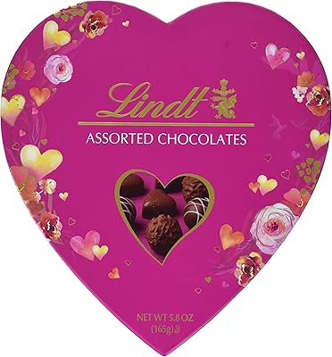 Lindt Assorted Chocolates, Valentine's Day Box of Assorted Chocolate Truffles, 5.8 oz.