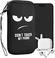 Vista 10 de kwmobile Funda de neopreno para smartphone talla XL - 6.7/6.8 pulgadas - Funda protectora para teléfono - Tarjeta de tarot azul oscuro/amarillo/negro