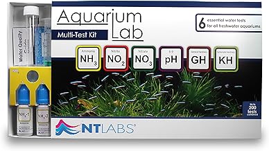 NT Labs Aquarium Lab Multi Test Kit, All-in-one Water Testing Kit, Tests for Ammonia, Nitrite, Nitrate, pH, General Hardness (GH) & Carbonate Hardness (KH), Accurate Results (Up to 200 Tests)