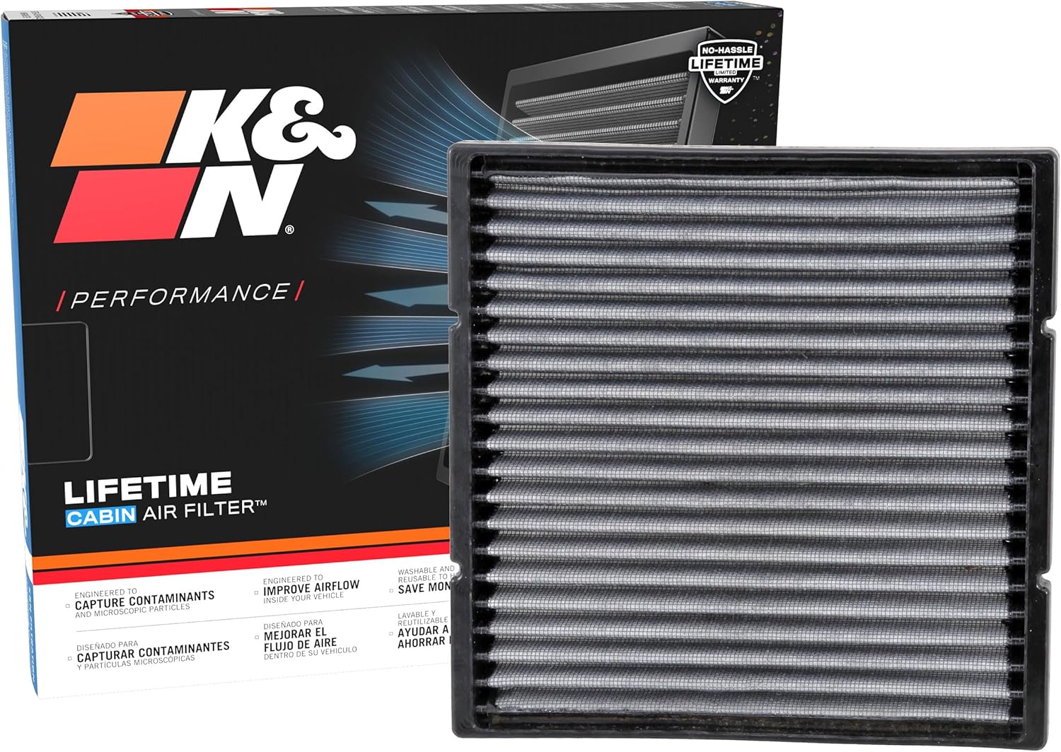 K&N LIFETIME Cabin Air Filter: Premium, Washable, Clean Air for your Cabin: Compatible with 2000-2017 Lexus/Mitsubishi/Subaru/Toyota: (See Product Descriptions for Select Models), VF2002