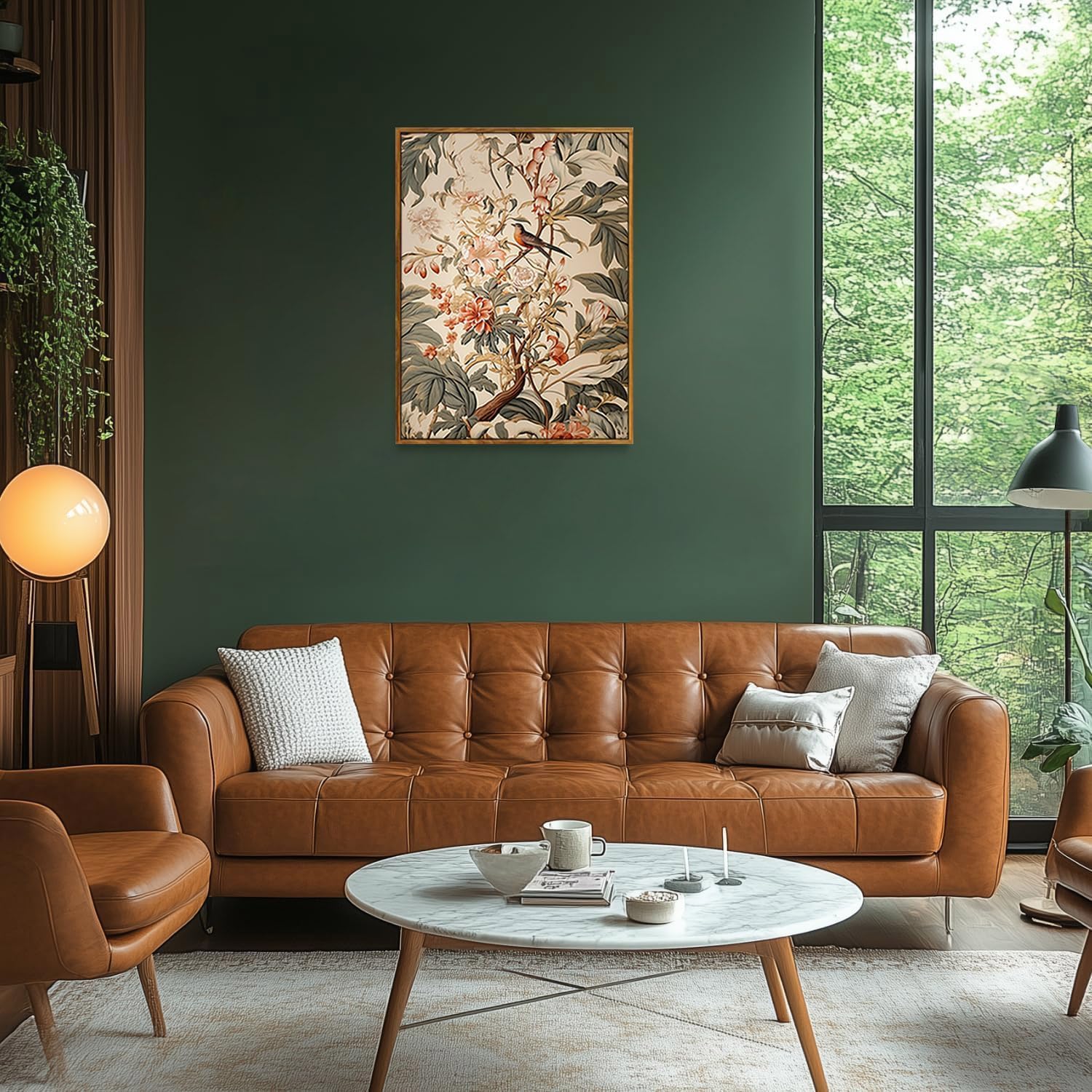 lianyibo Vintage Yayoi Kusama łąki plakaty, japońska sztuka ścienna, abstrakcyjny krajobraz obraz na płótnie, dekoracja domu (50x75/bezramowe)