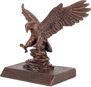 Lighthouse Christian Products Soar Like an Eagle Bronzelike Finish 6.5 x 3.75 Cast Stone Mounted Sculpture