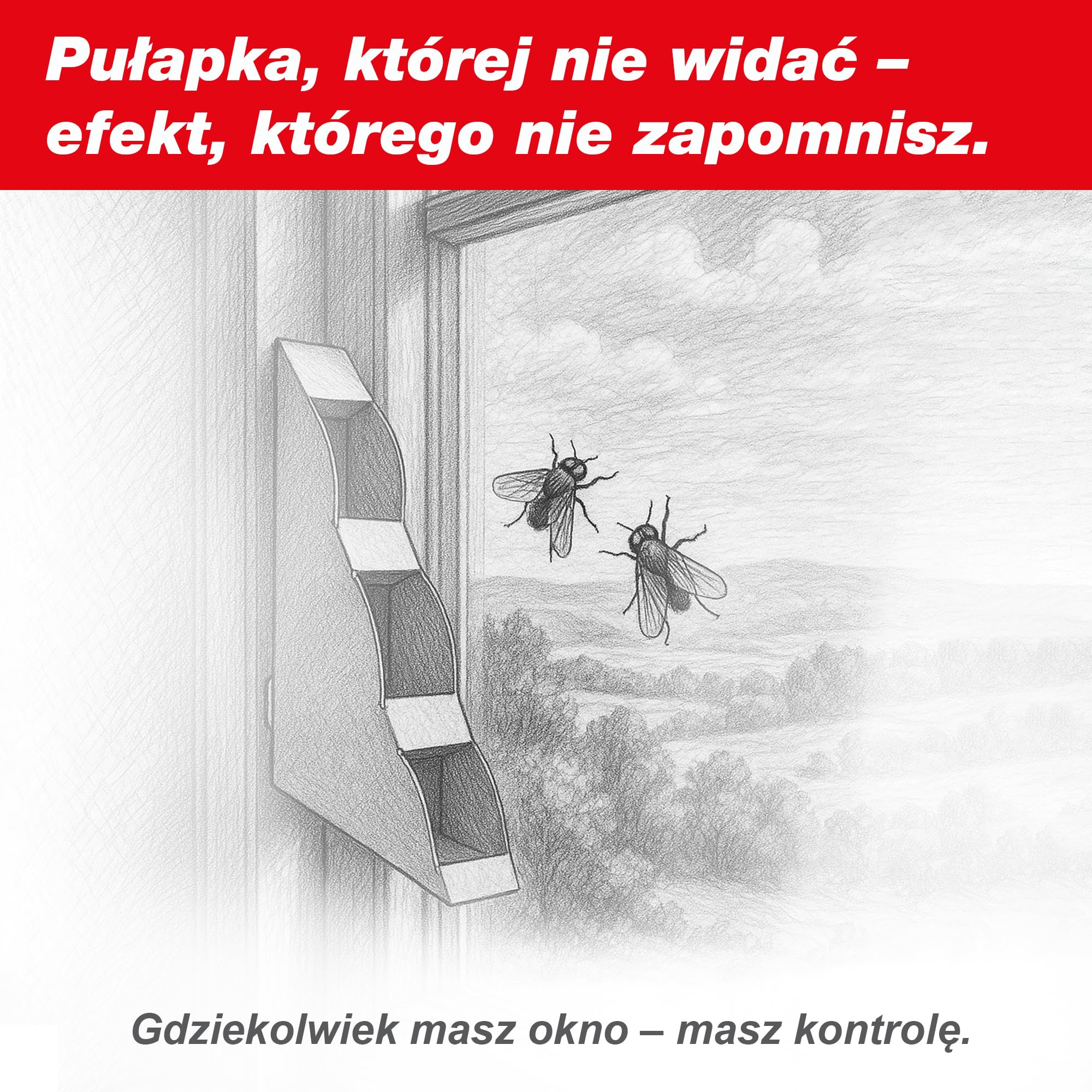 SWISSINNO Dekoracyjna Pułapka na Muchy do Okna – Zestaw 4 pułapek ze wzorami – skuteczna pułapka klejąca na muchy do wnętrz – dyskretna, łatwa w montażu, higieniczna – produkcja UE