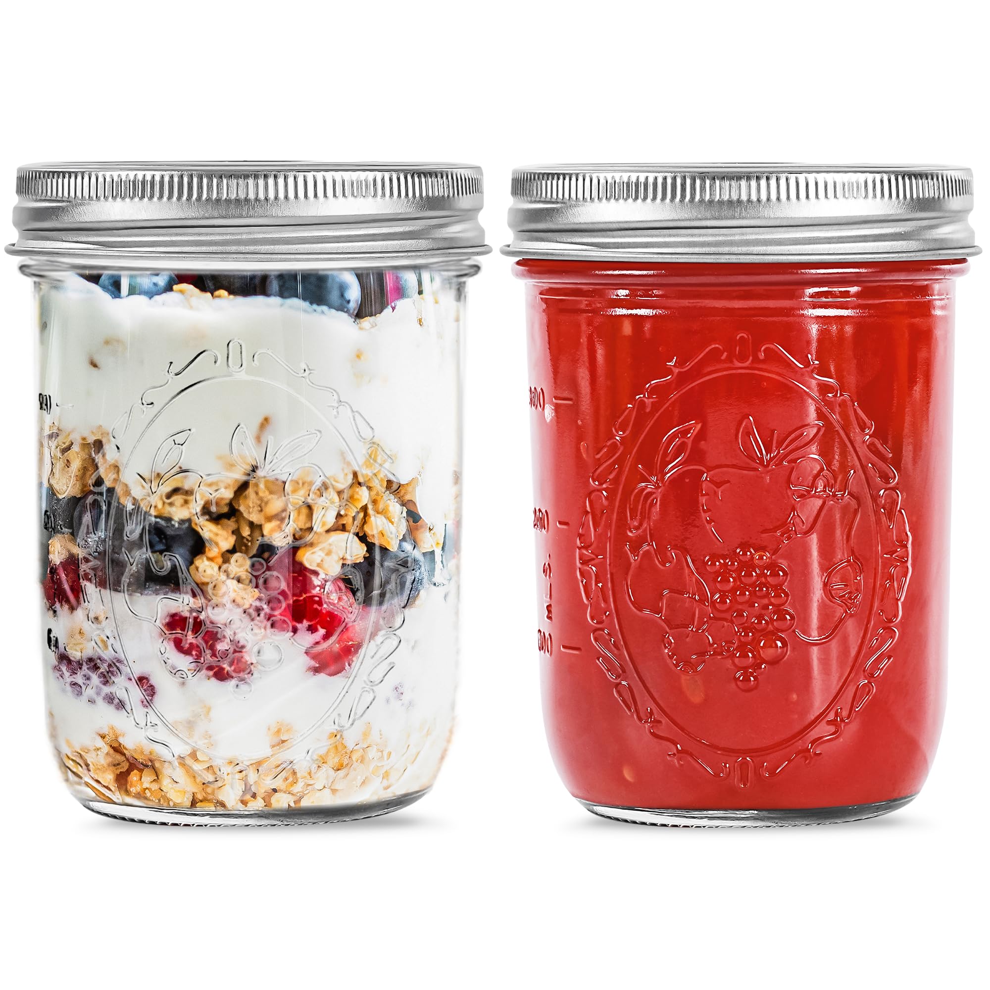 Miuyhji Wide Mouth Mason Jars 16 oz - cookware | Mubboo