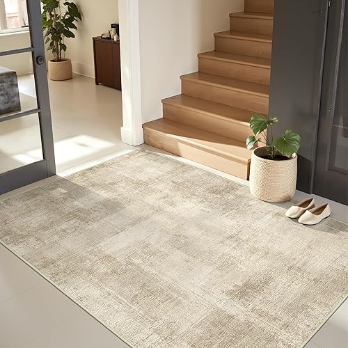 Miniatura 56 de zesthome Alfombras de 8 x 10 pulgadas para sala de estar, alfombra lavable con respaldo antideslizante, alfombra de área moderna abstracta,