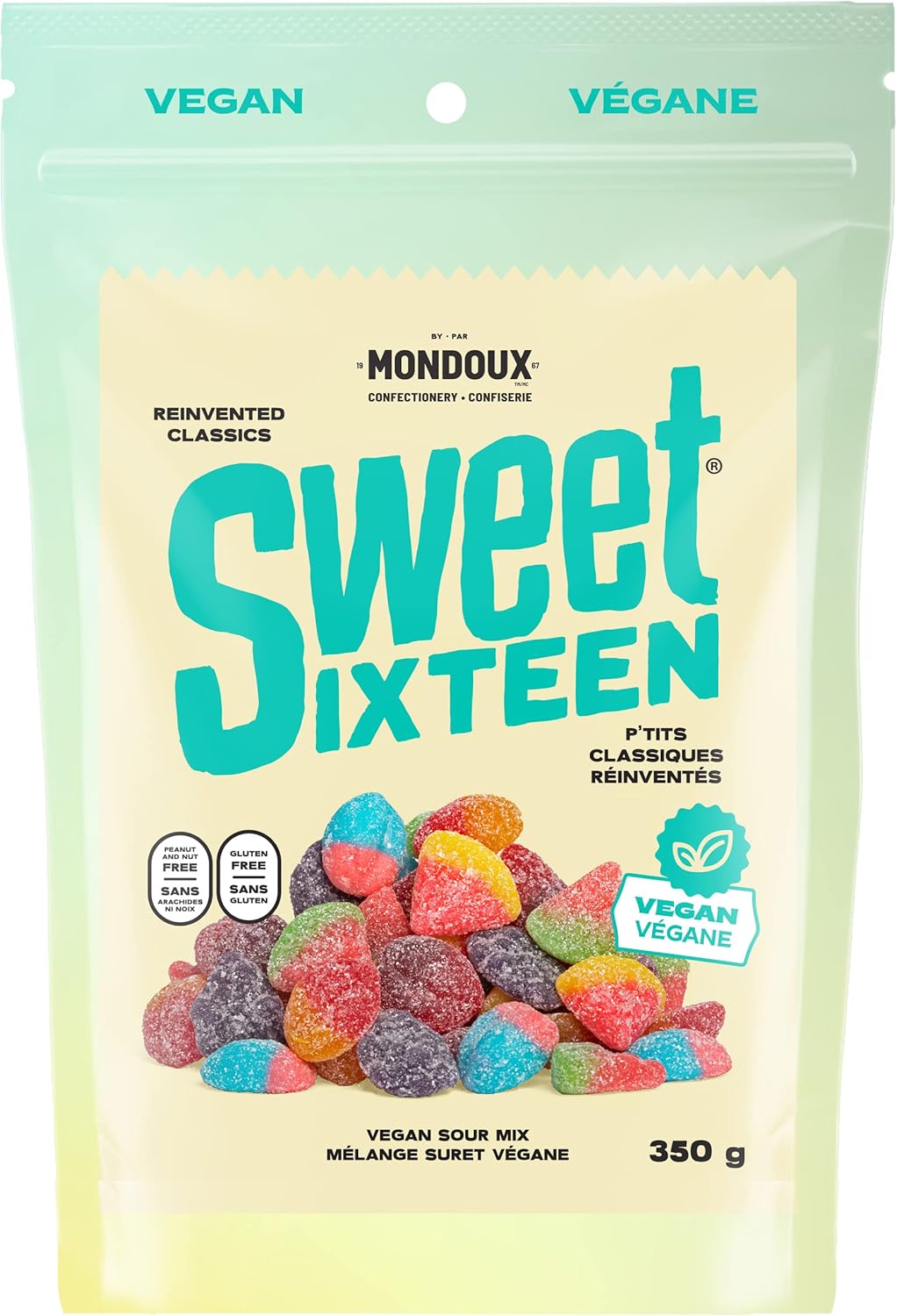Sweet Sixteen Candy Vegan Sour Gummies Mix, Flavorful Gummy Candy