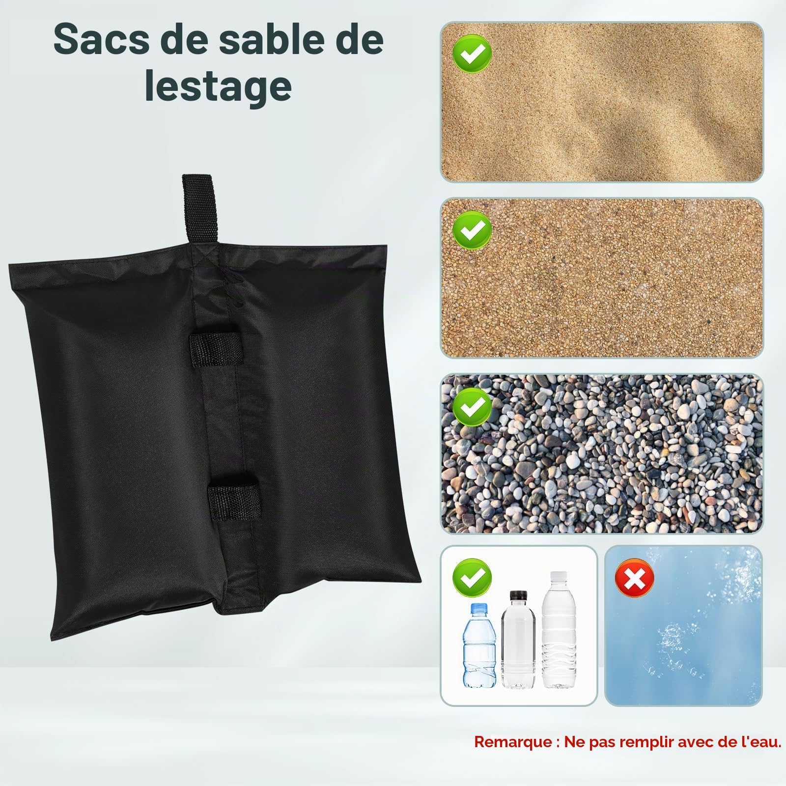 WOLTU Tonnelle de Jardin Pliable 3x3m avec Sacs de Sable Beige | UPF 50+ UV, imperméable, hauteur ajustable, vent stable, avec sacs de sable, Jardin