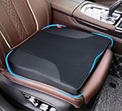 Car Seat Cushion, Car Seat Cushions for Driving with Comfort Memory Foam - Sciatica & Back Pain Relief, Suitable for Car, Truck, Office Chair (Black)