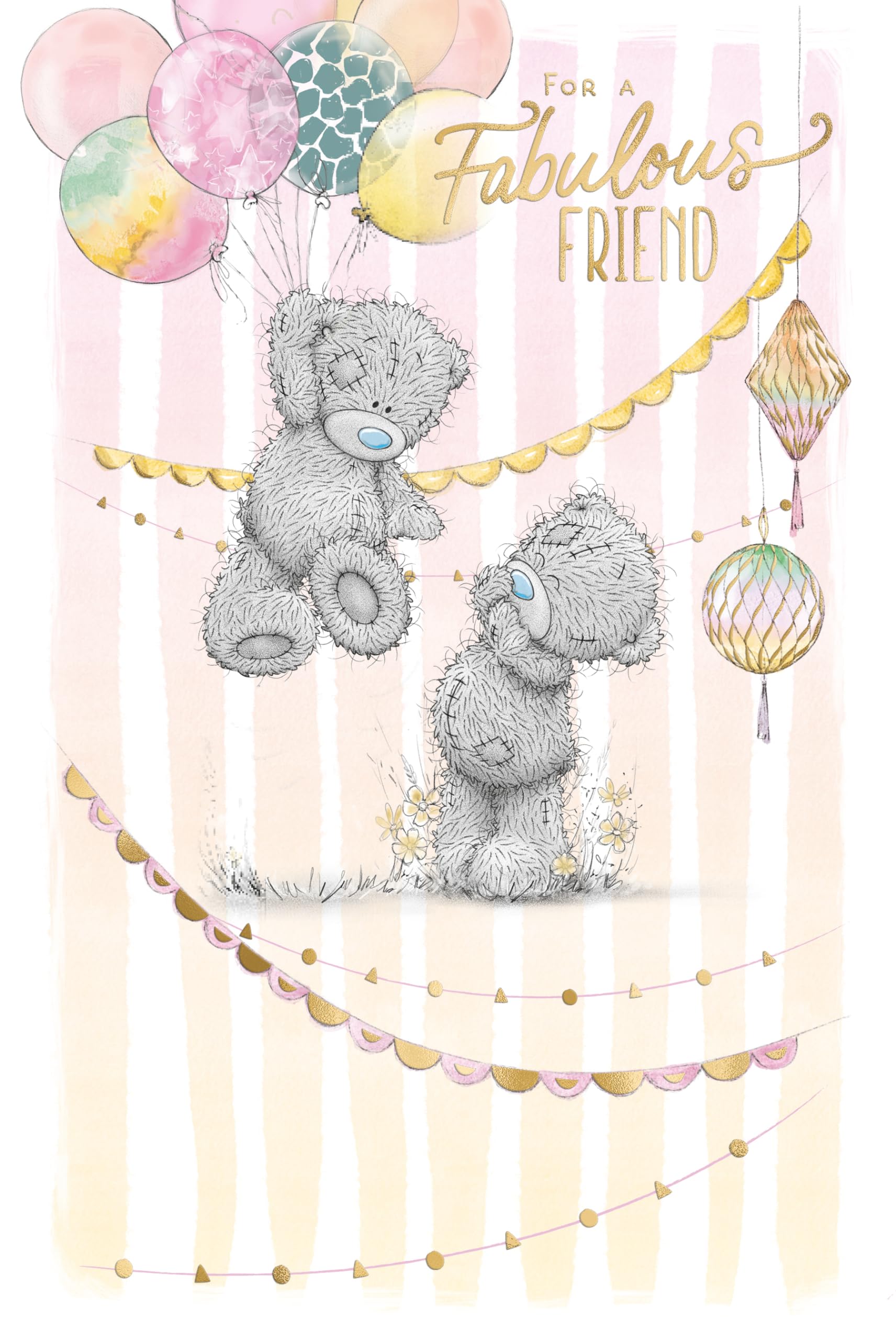Me To You Fabulous Friend Tatty Teddy Birthday Greeting Card 6x9ins - Official Collection