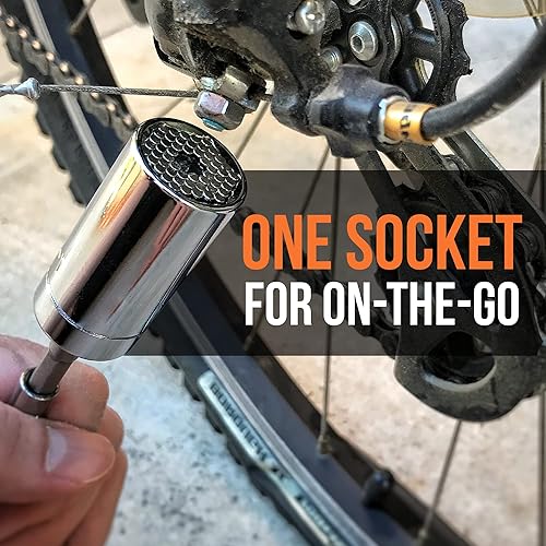 Miniatura 11 de RAK Universal Socket Grip (0.276 - 0.748 pulgadas) - Llave de trinquete multifunción, adaptador de taladro eléctrico de 15 piezas, conjunto