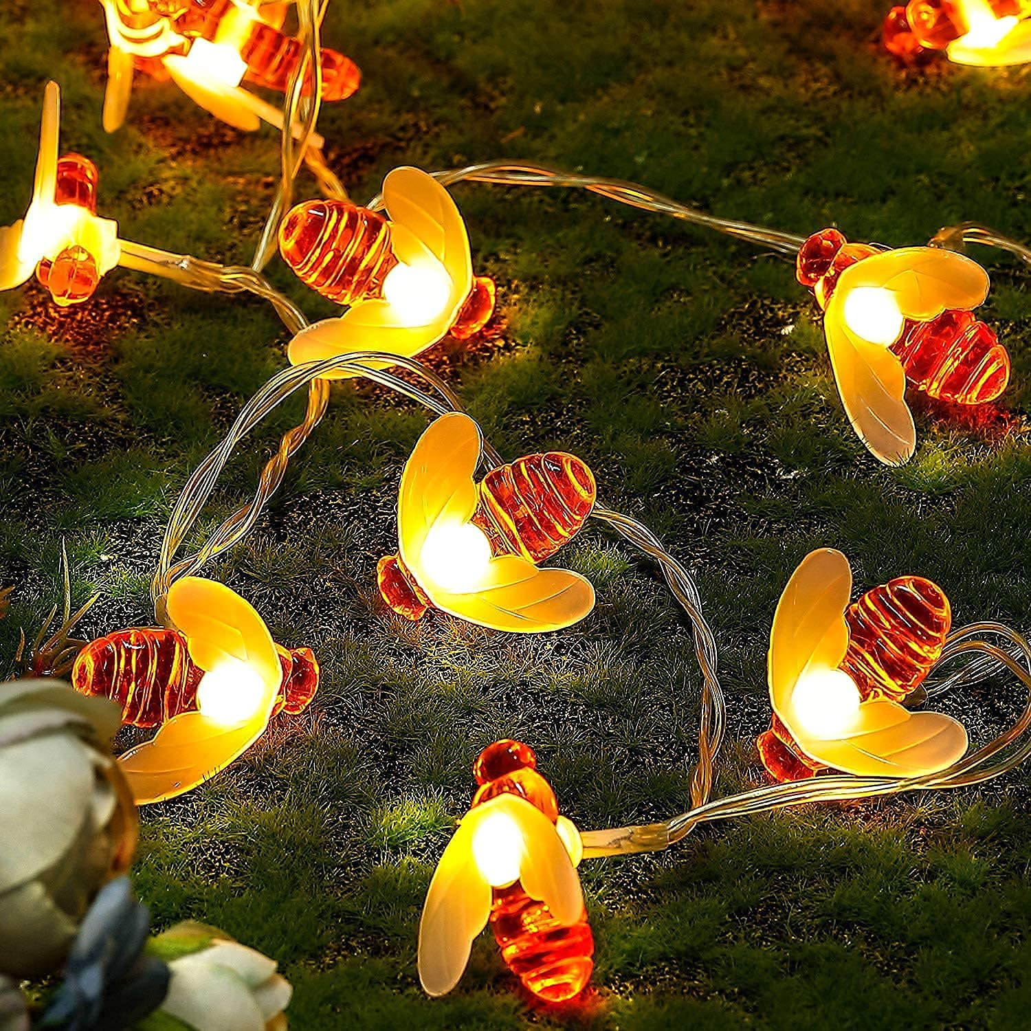 PESCA Honey Bee String Lights for Indoor Outdoor Decoration Diwali Light for Party Birthday Diwali Christmas Navratri Valentine Gift Home Decoration Light (3 Meter 15 LED, Warm White) (B0BTSW3XQK) Amazon Price History, Amazon Price Tracker