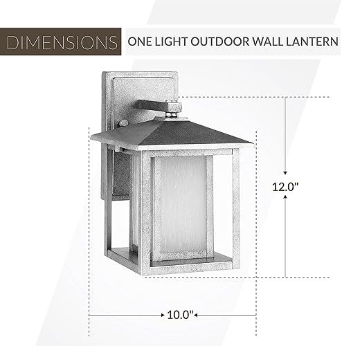 Miniatura 3 de Sea Gull Lighting Generation Lighting 8902997S-57 - Aplique de pared LED de transición para exteriores de Seagull-Hunnington Collection, níquel,