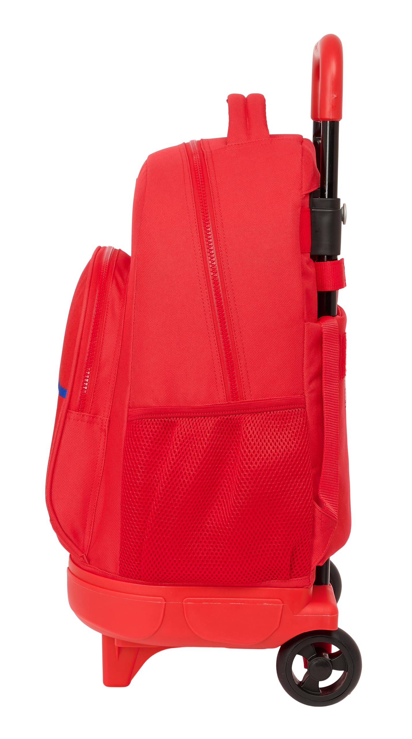 Safta ATLÉTICO DE MADRID - Mochila Grande con Ruedas, Compacta, Extraíble, Ideal para Niños de Diferentes Edades, Cómoda y Versátil, Calidad y Resistencia, 33x22x45 cm, Color Rojo