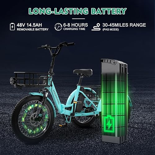 Miniatura 2 de LILYPELLE Triciclos plegables para adultos, triciclos plegables para adultos de 7 velocidades, bicicletas de 3 ruedas de 202426 pulgadas con paso