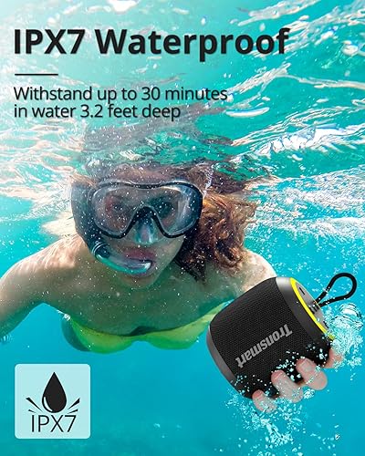 Miniatura 3 de Tronsmart T7 Mini altavoz Bluetooth portátil compacto con luces, sonido estéreo, Bluetooth 5.3, tiempo de reproducción de 18 horas, emparejamiento