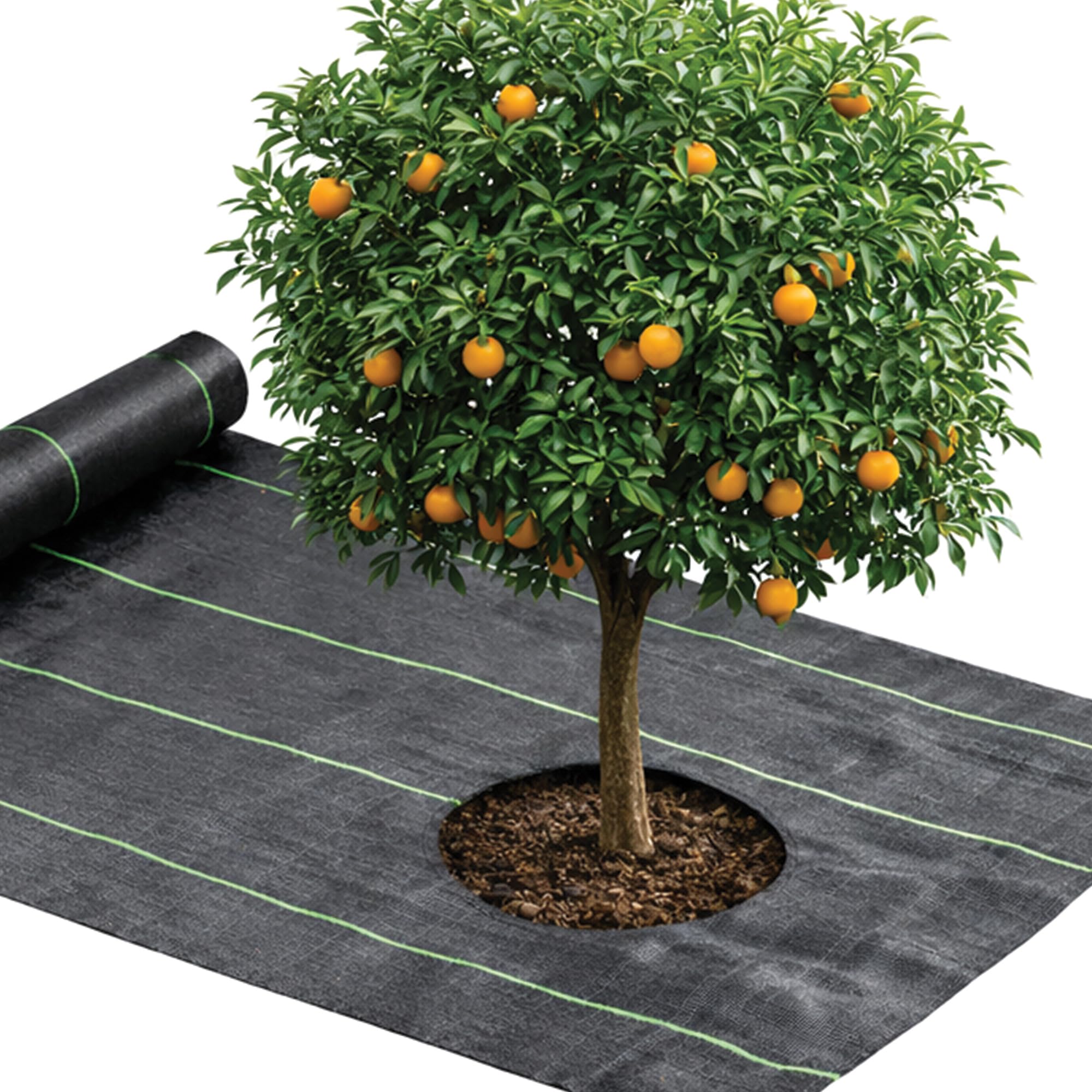 UNOX Weed mat 1.2x0.10 Meter,Weed Barrier Fabric Heavy Duty Ground Cover with Lining, Landscape Fabric 110 GSM Weed Block Gardening Mat for Gardens, Agriculture, Outdoor Projects-image-6