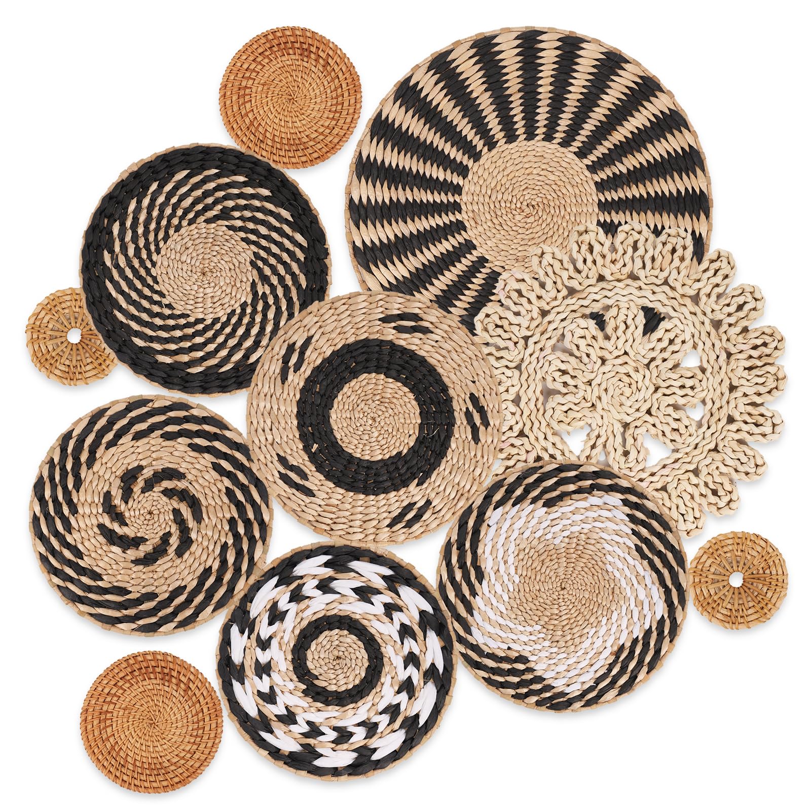 Boho Wall Basket Decor Set of 11