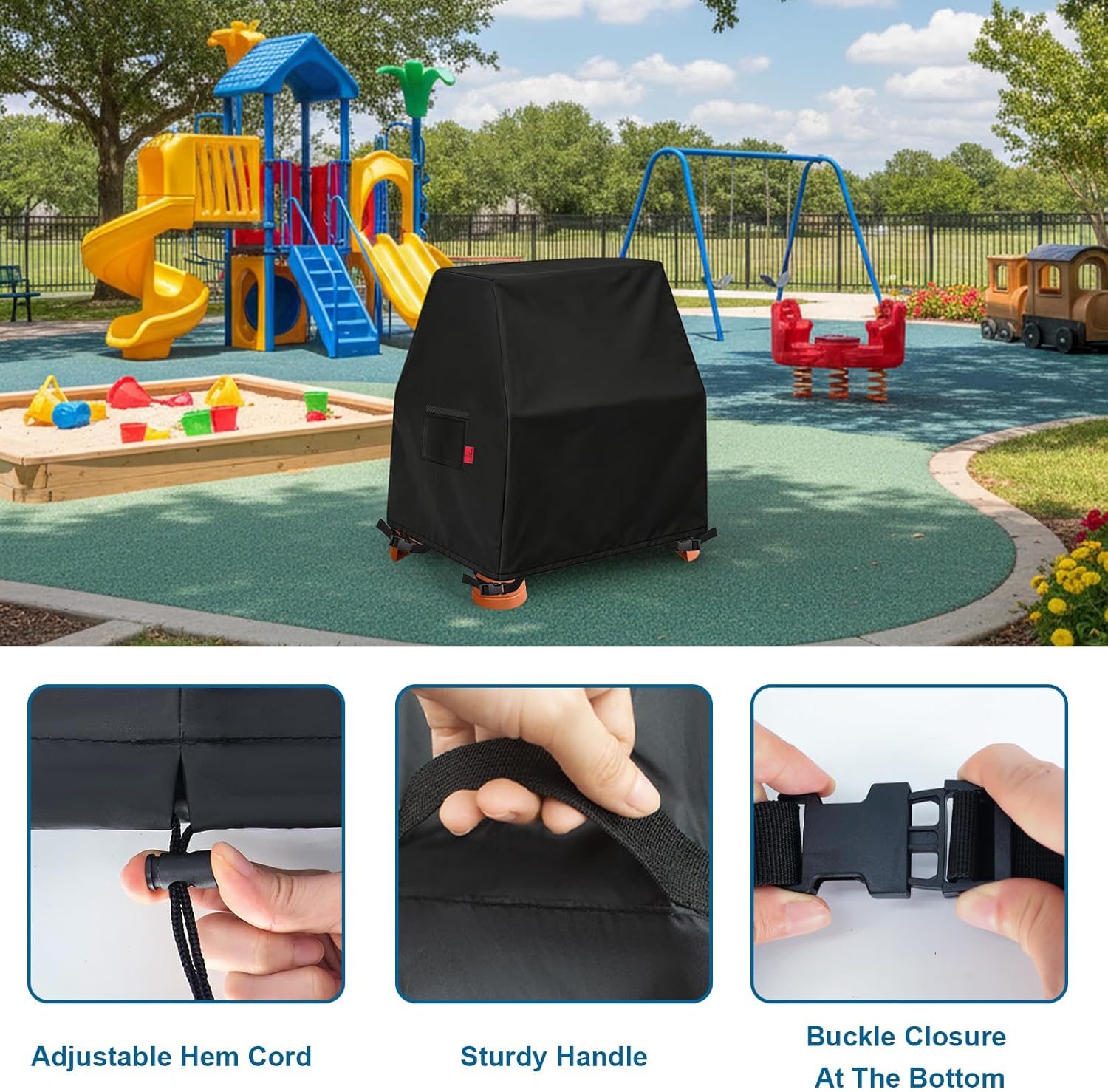 Kids Water Table Cover Fits Step2 Dino Dig Sand and WaterTable,Waterproof Dustproof Anti-UV Outdoor Kids Water and Sand Toys,Cover only (35''x32''x32'')