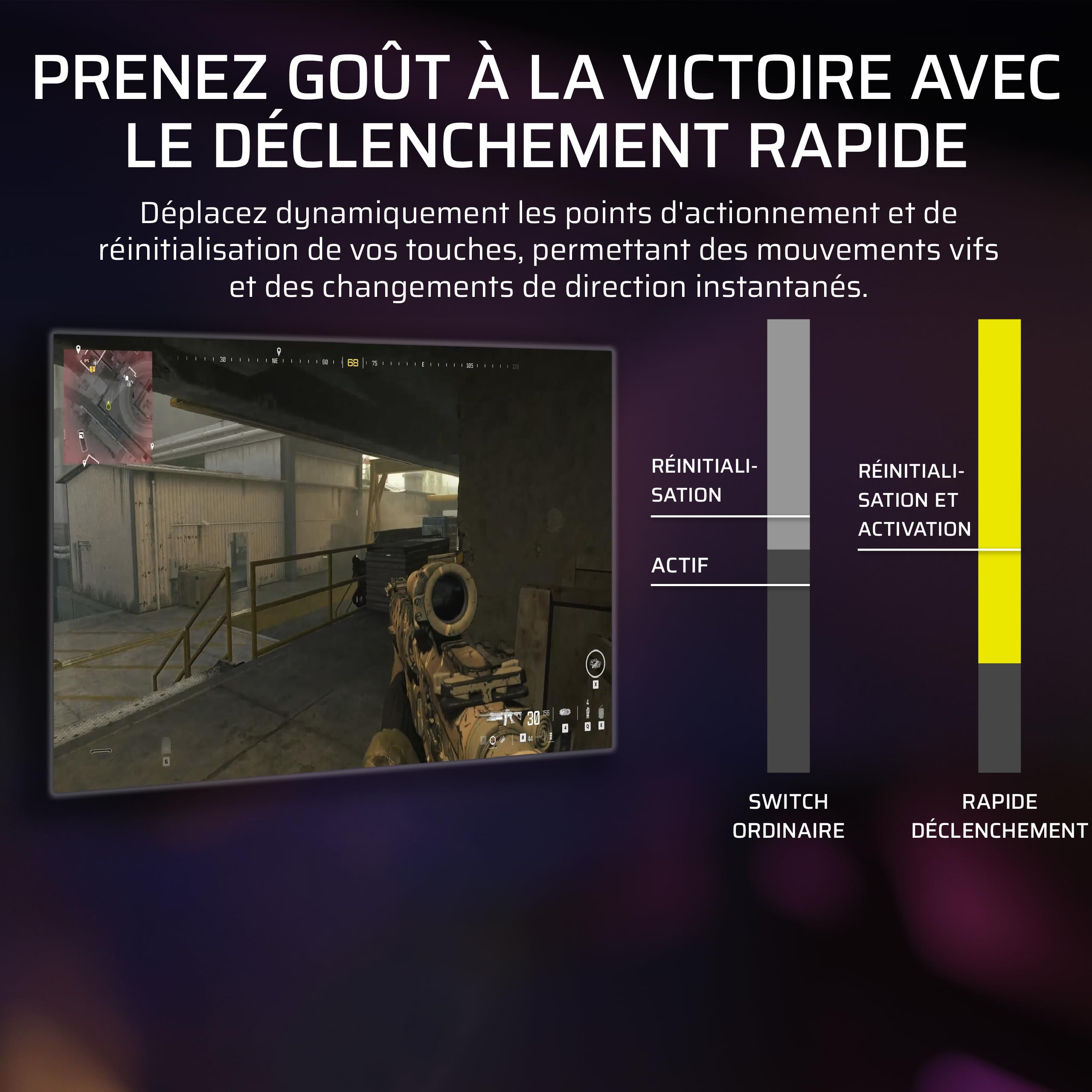 Corsair K70 Pro TKL RGB Clavier de Jeu Filaire Magnétique-Mécanique – Noir | Interrupteurs Ajustables MGX Hyperdrive à Effet Hall Pré-Lubrifiés, SOCD et Déclenchement Rapide Simultanés, 8000Hz, AZERTY