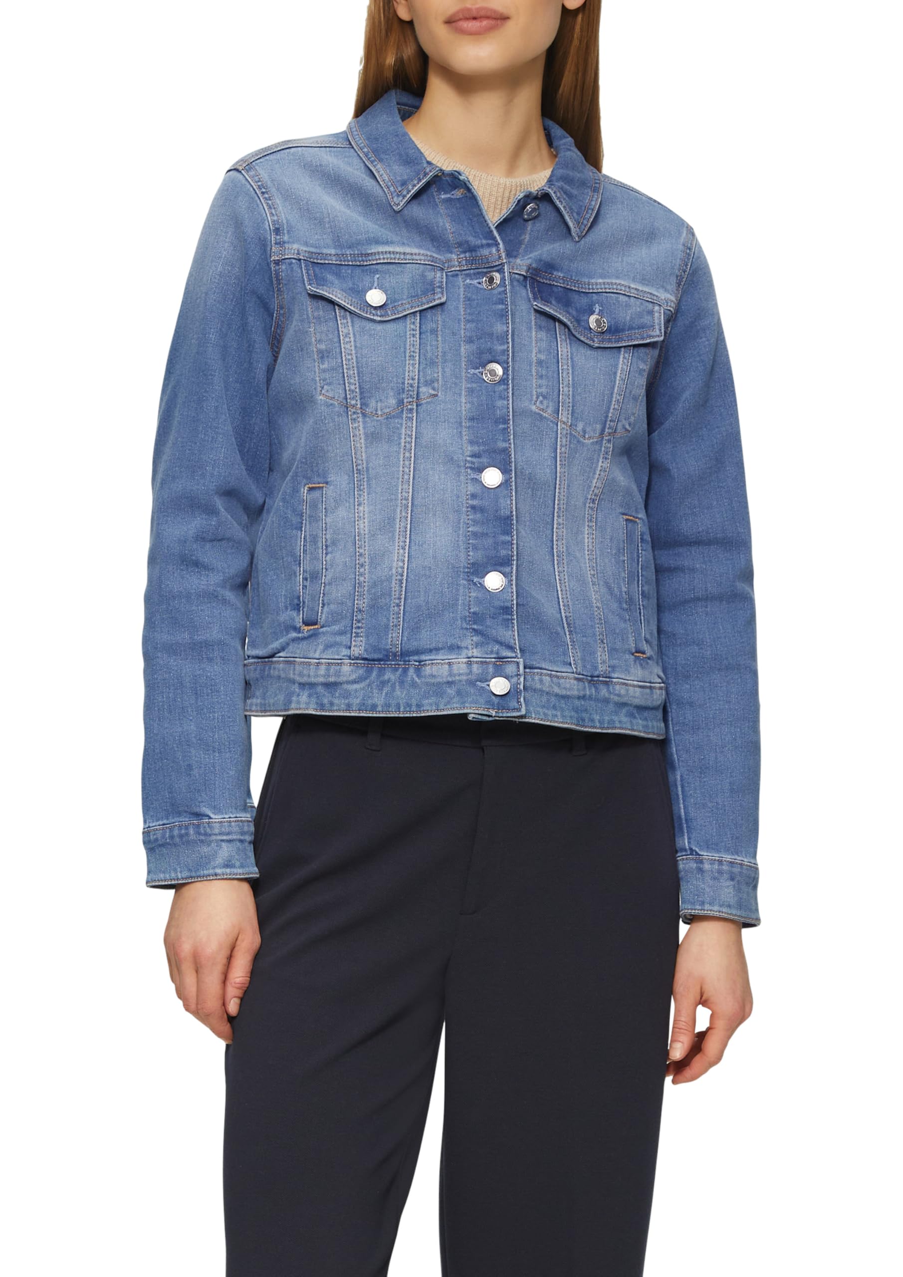 s.Oliver Jeansjacke mit Eingrifftaschen
