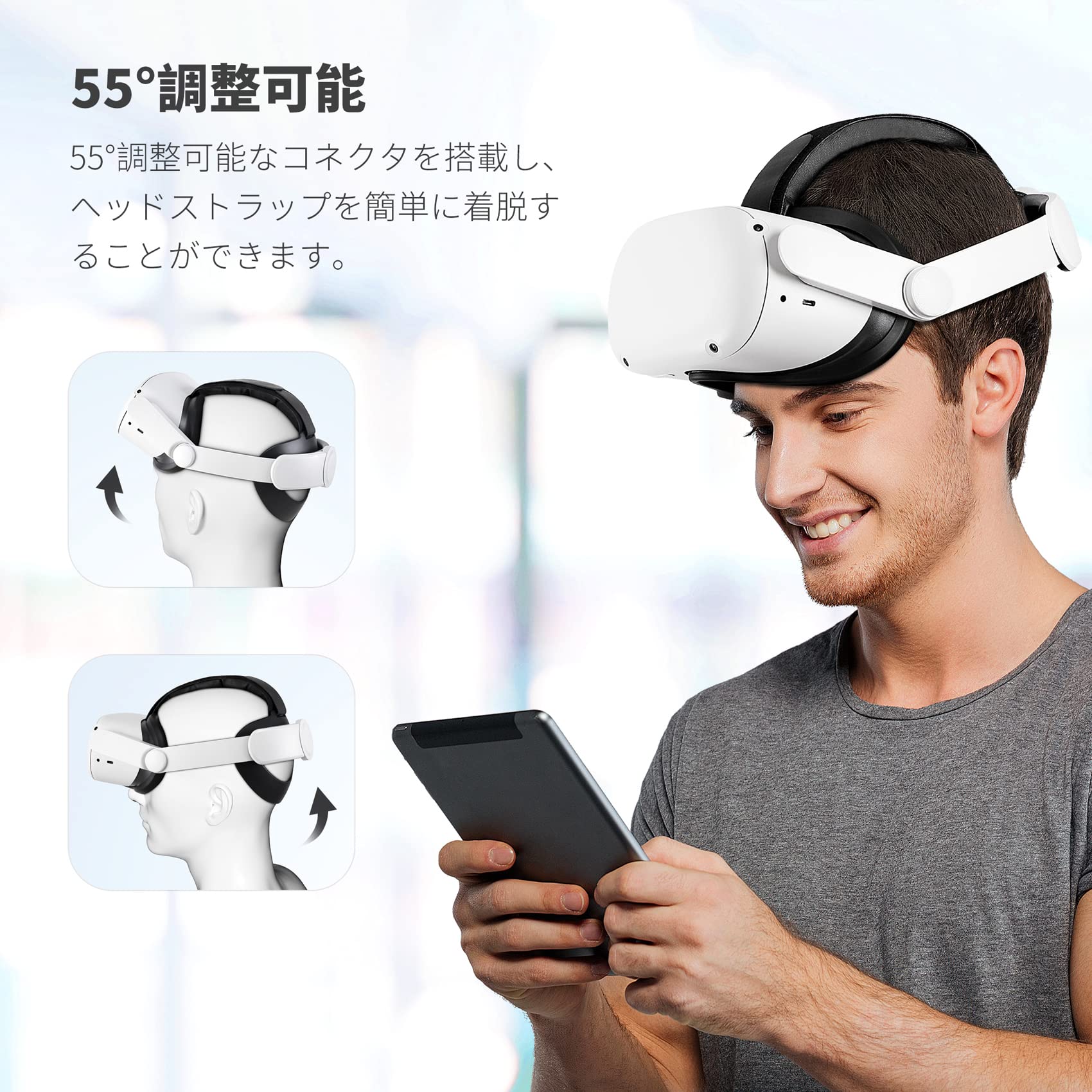 Amazon | [NIMASO] ヘッドストラップ oculus quest 2 / meta