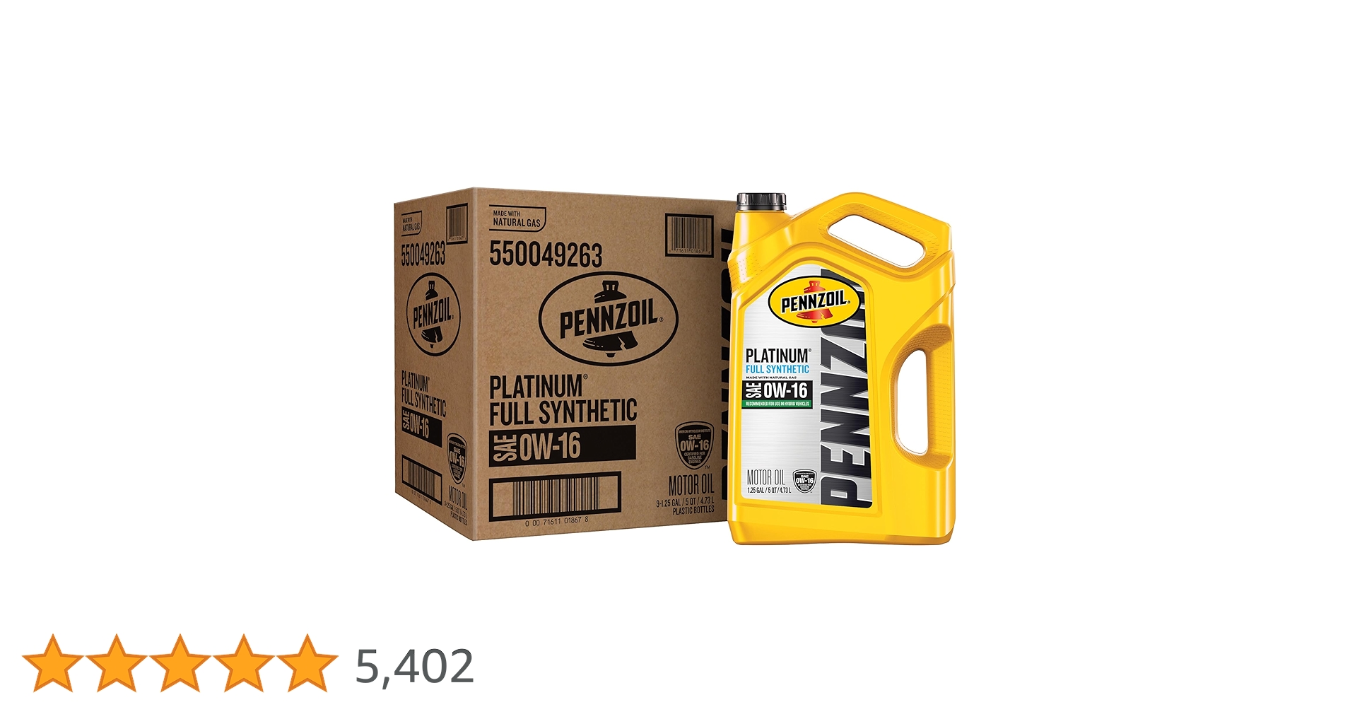 Amazon | Pennzoil 550049263-3PK プラチナ フルシンセティック