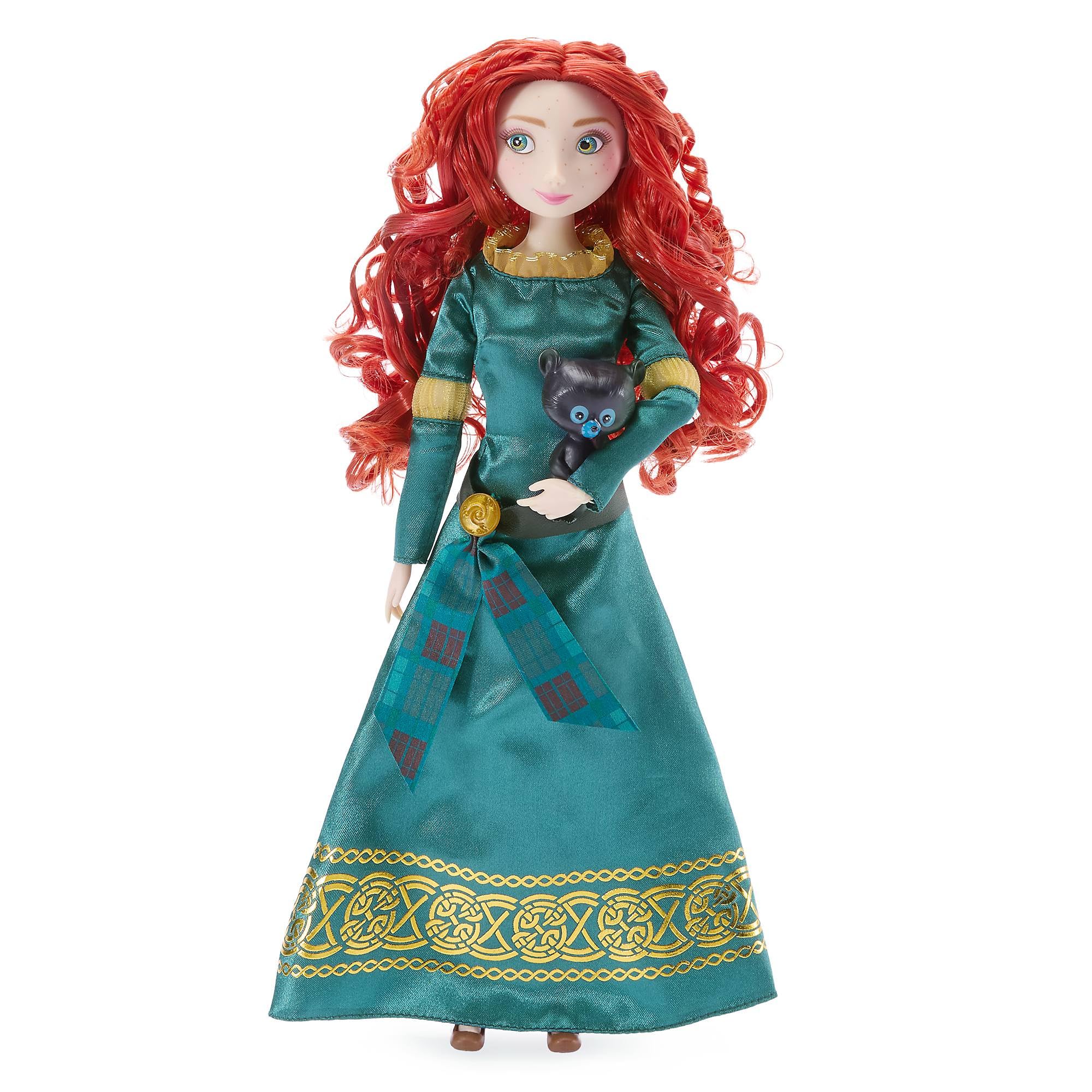 Disney Store Official Merida Classic Doll for Kids, Brave, 30cm/12โ, Fully Posable Toy with Regal Teal Gown & Celtic-Inspired Details, Surprise Character Friend - Suitable for Ages 3+ โ image 1