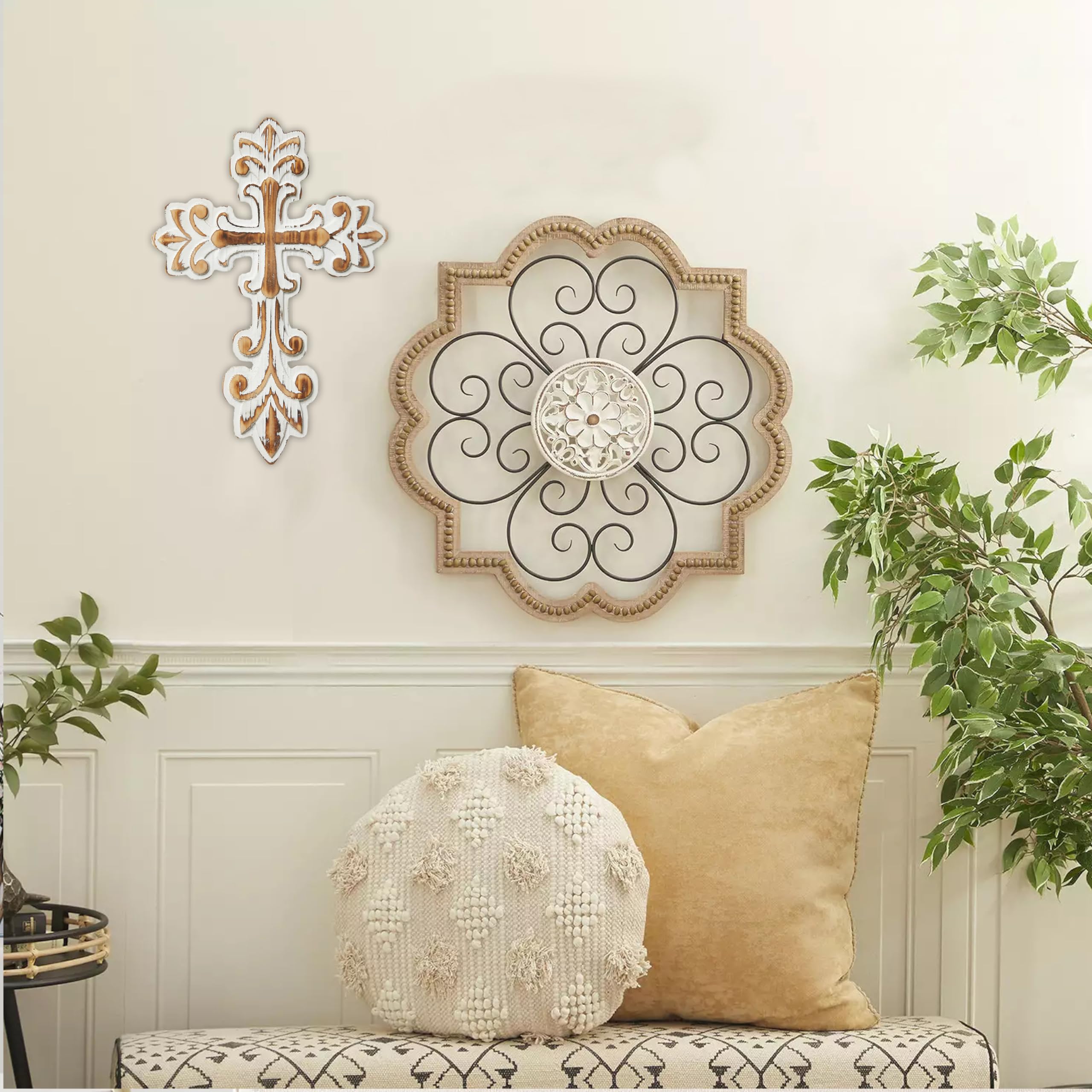 Wall Cross Jetec Amazon.com: deco十字架 wall Decor Easter Cross Wooden Christian 置物