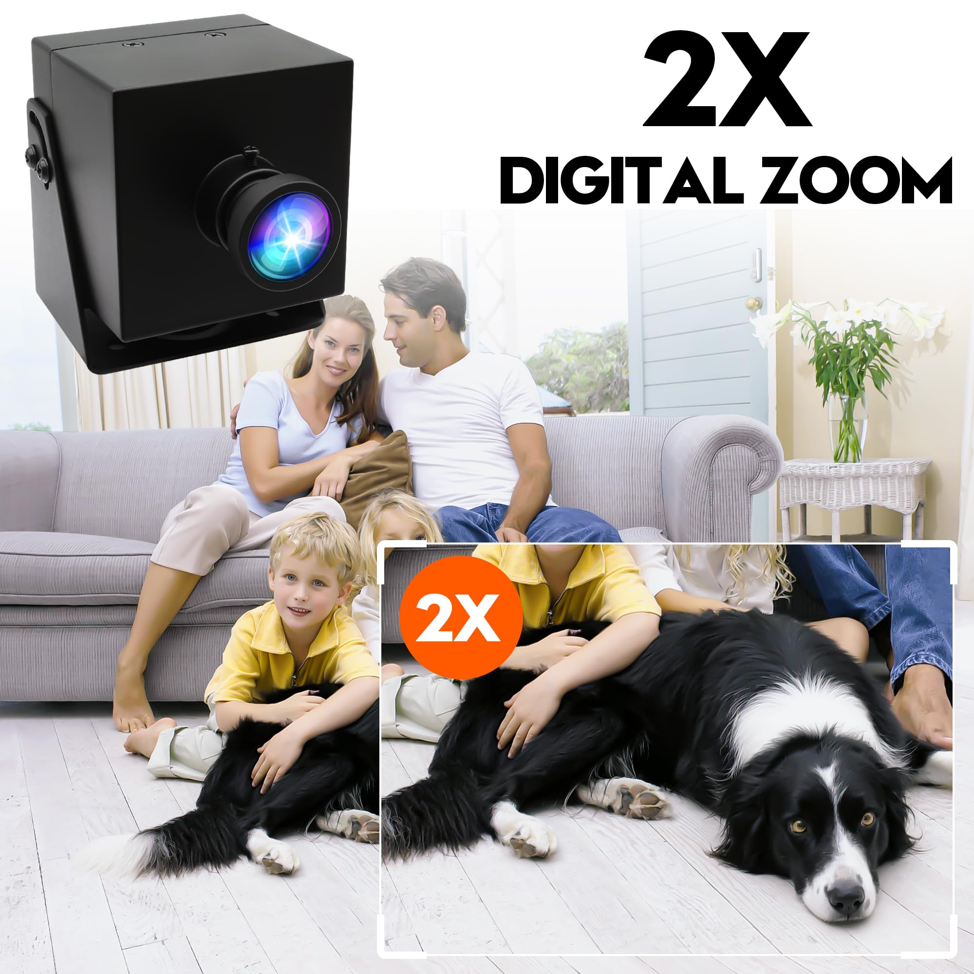 Webcam grandangolare 4K HDMI USB per computer 4K 30fps Mini UVC USB2.0 Lightburn Camera per incisore laser Zoom digitale 2X Telecamera di sicurezza USB per laptop Raspberry Pi Jetson Nano