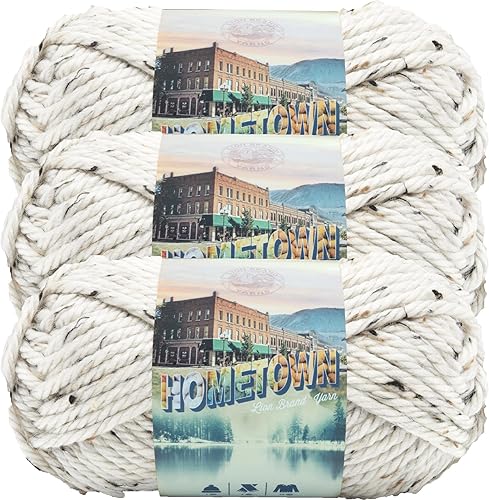 Miniatura 10 de Lion Brand Yarn Hometown Ovillo de lana color verde pino (Ashland Pine)