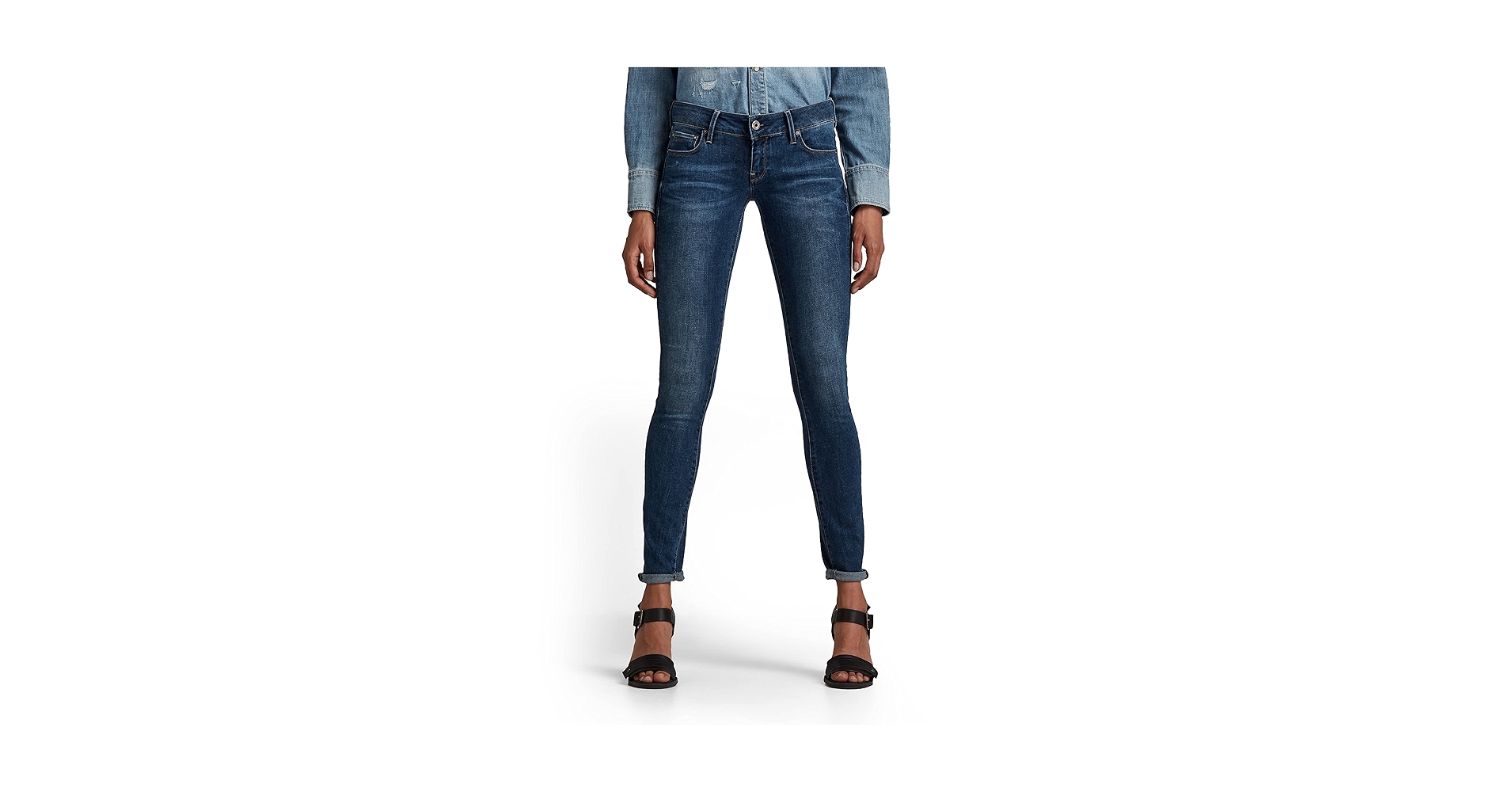新品 G-star raw 3301 CONTOUR SKINNY 27 3301 Contour High Waist Skinny Jeans | Medium blue | G-STAR® US
