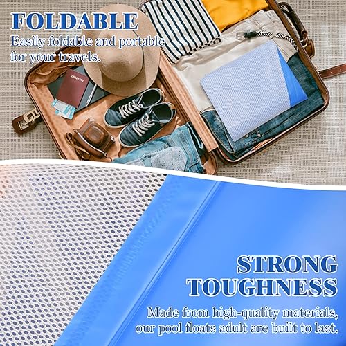 Miniatura 3 de 3 in1 Recliner Inflatable Pool Float Chair Lounge Float Hammock for Swimming Pool with Wide Legrest Armrest Headrests and Breathable Mesh Fabric