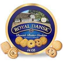 Royal Dansk Butter Cookies, Assorted Snacks Made with Real Butter, 24 Oz