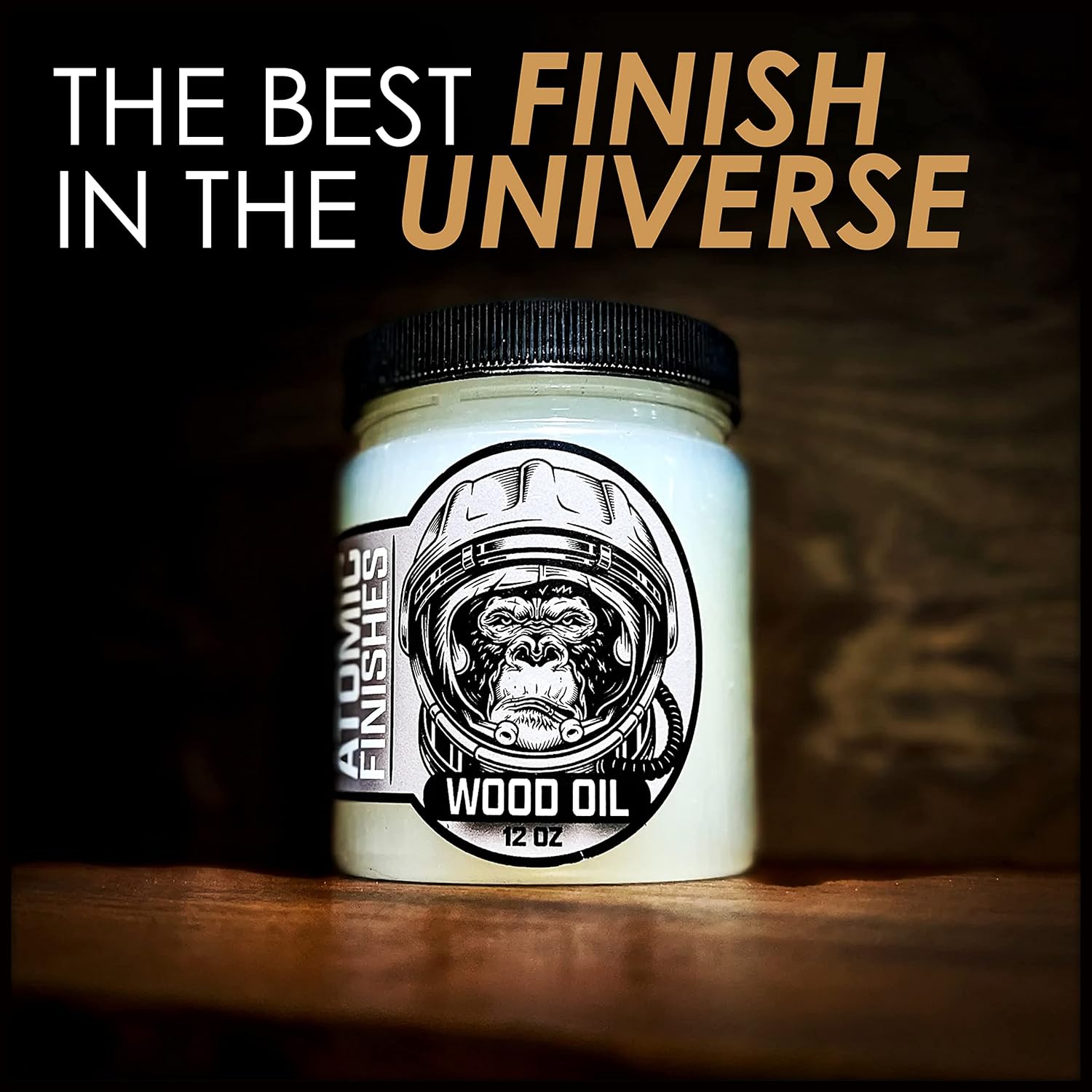 Atomic Finishes Classic Oil Finish – 12 oz | Premium Food-Safe Wood Oil