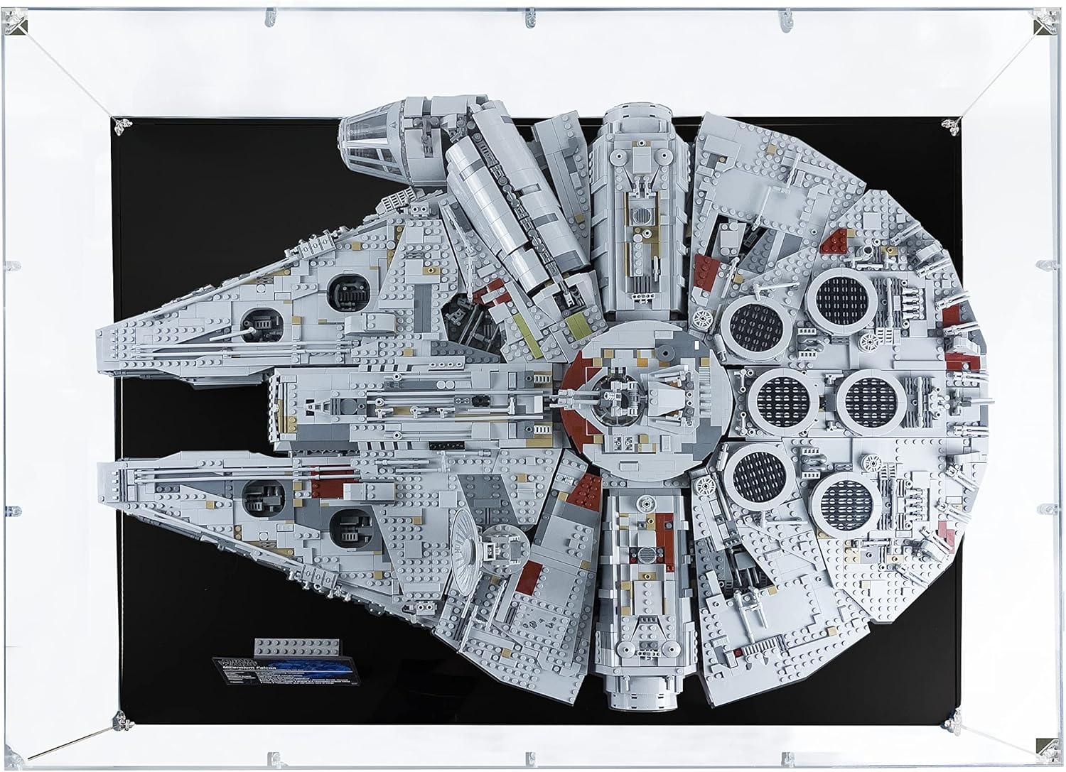 SONGLECTION Acrylic Display Case Compatible for Lego Millennium Falcon #75192 (Horitonzal), Dustproof Display Case (Case Only) (Lego Sets are NOT Included) : Toys & Games