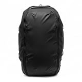 Travel Duffelpack 45-65L&comma; Black&comma; Weatherproof Duffel Backpack&comma; Expandable Design&comma; Extra-Long Zip Path&comma; Stowable Straps&comma; Fits Packing Cubes and Camera Cubes&comma; Versatile Duffel Bag for Travel