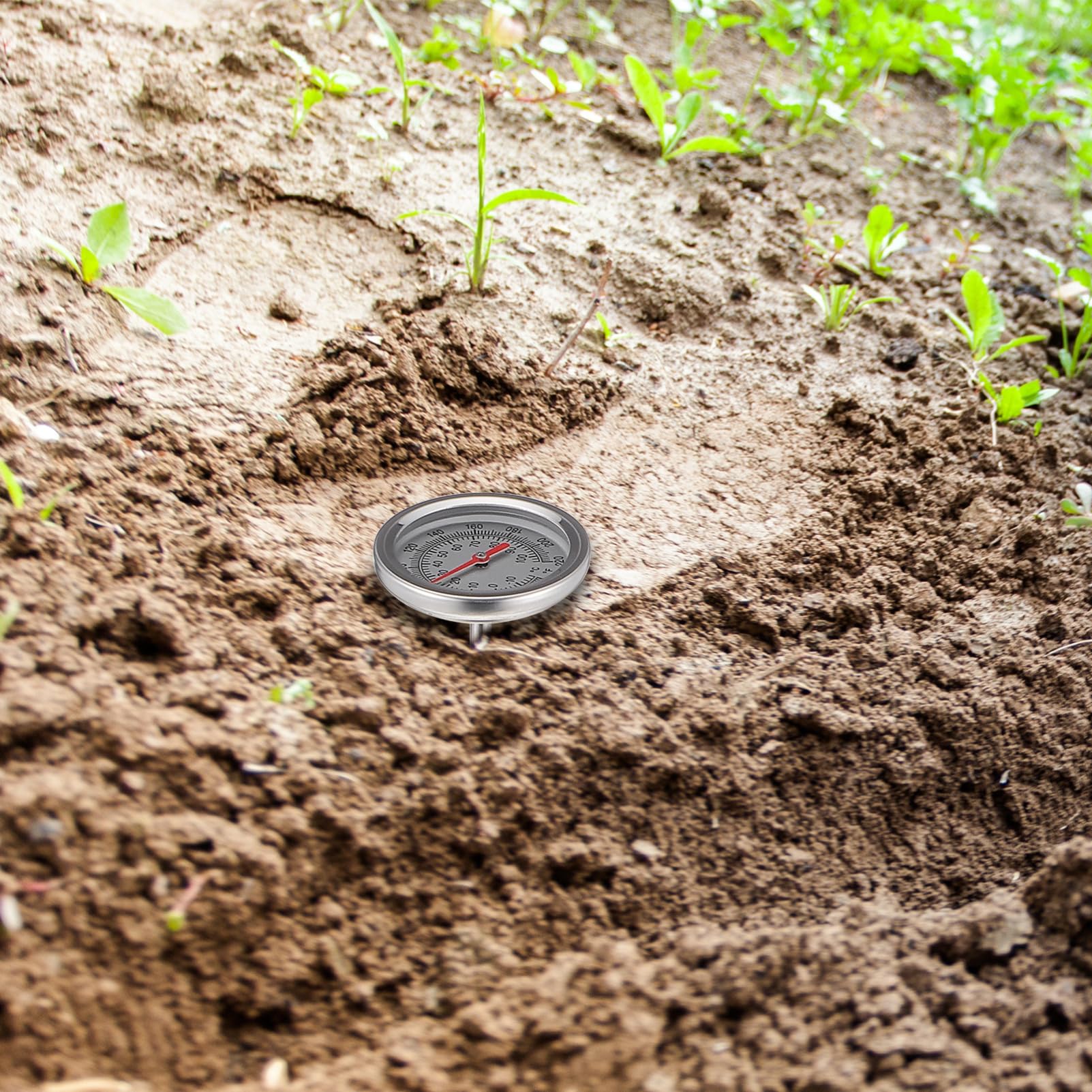 Toddmomy 3pièces Thermomètre De Sol Inoxydable Avec Longue Outil De Mesure De Température Pour Compost Et Jardinage