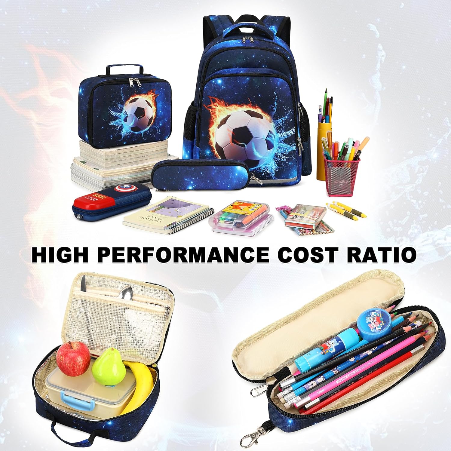 CAMTOP School Backpack for Kids Girls Boys Backpacks with Lunch Box Kindergarten Elementary BookBag Set for Age 4-10 - Image 7