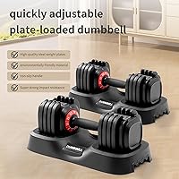 Vista 9 de Shaking Weight Adjustable Dumbbell Set 22-66 lbs,Weight for Full Body Workout, Home Gym Equipment for Men & Women, Adjustable Weight for Arm & Core
