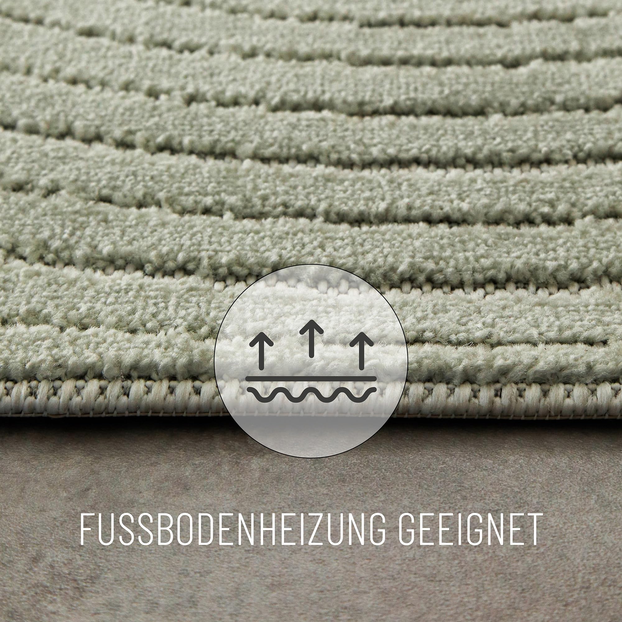 WECONhome Tapis d'extérieur Bacalar à poils courts tissés, vert sauge, aspect 3D, résistant aux intempéries et facile d'entretien, pour l'intérieur et l'extérieur, 80 x 150 cm, vert sauge