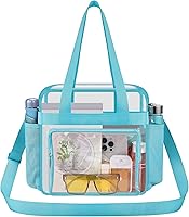 Vista 12 de Bolsa de mano transparente Oraben aprobada por el estadio 12 x 6 x 12 Bolsa de estadio para trabajo, deportes, juegos, gimnasio