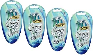 Bic Soleil Bella Shavers E-Z Rinse - 3 ct, Pack of 4