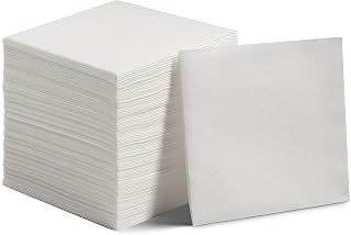 Lintext 200-Pack Linen-Feel Disposable Cocktail Napkins - Soft Absorbent Cloth-Like Paper for Weddings Parties Bars Made in USA