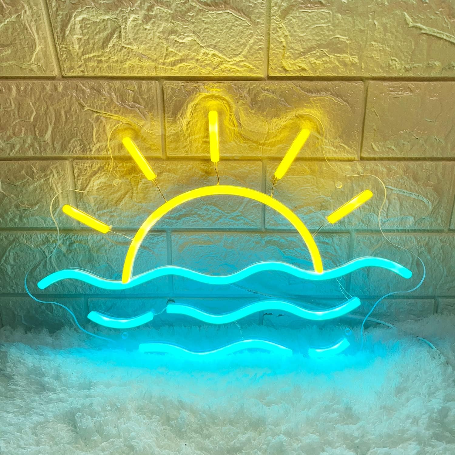 Orange Sunrise Sunset Neon Sign Boho Wall Art Neon Lights For Bedroom orange-sunrise-sunset-neon-sign-boho-wall-art-neon-lights-for-bedroom