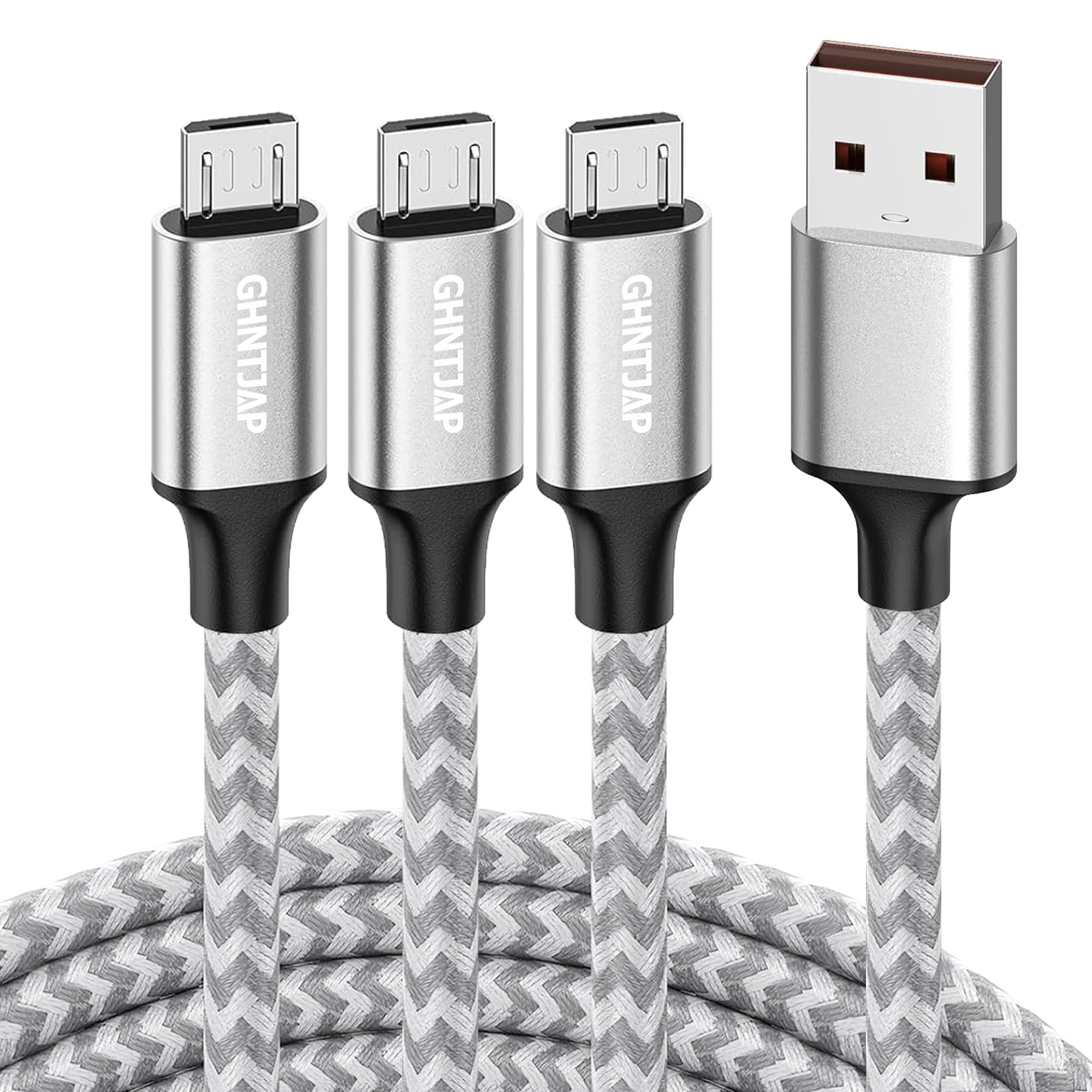 Amazon.co.jp: GHNTJAP マイクロ USB ケーブル 1M 【3本セット】 Micro