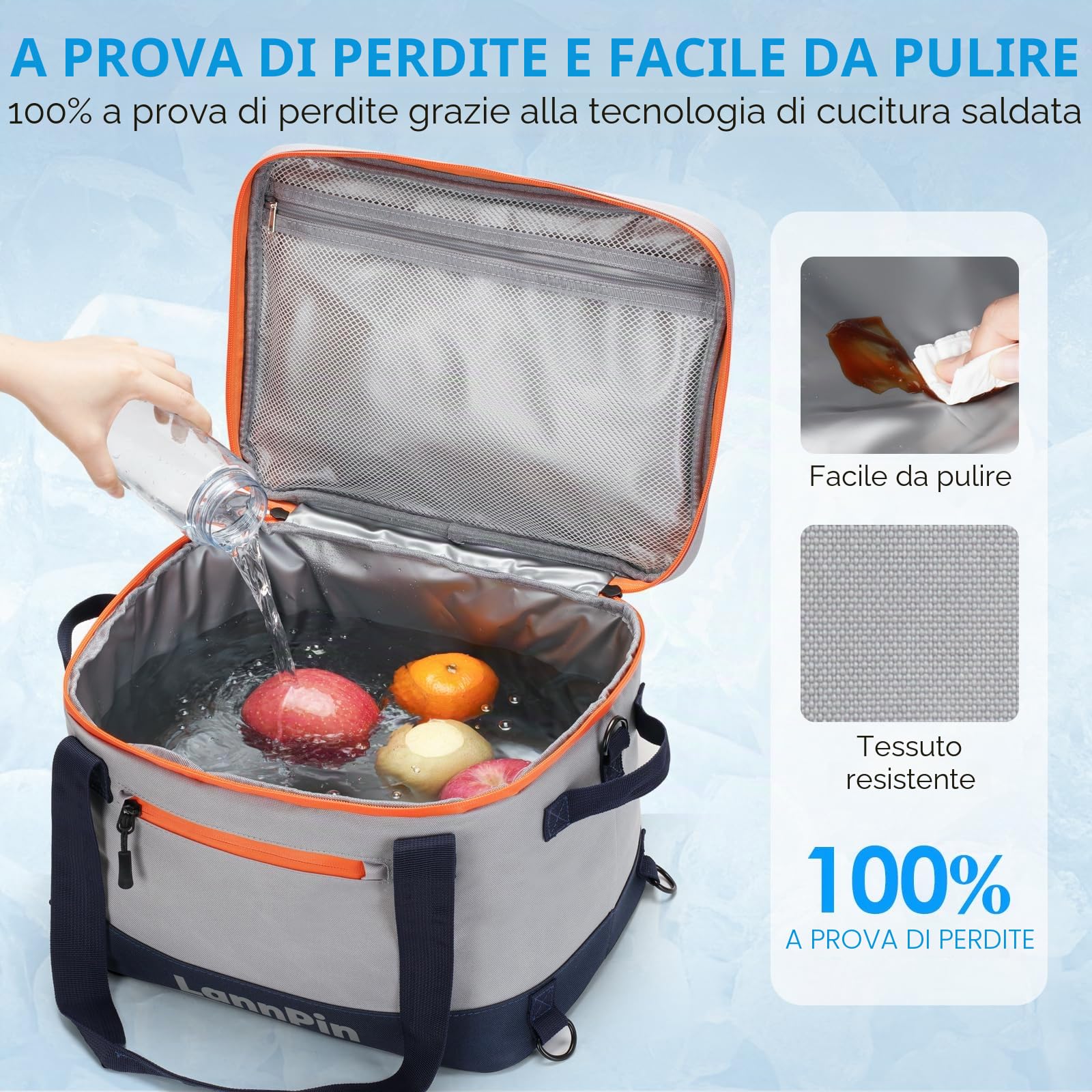 Paddle Board Cooler 33 lattine grande SUP Cooler Paddle Board Accessori, a prova di perdite, Kayak Cooler Bag Camping Cooler per picnic, lavoro, gite di un giorno, apribottiglie incluso