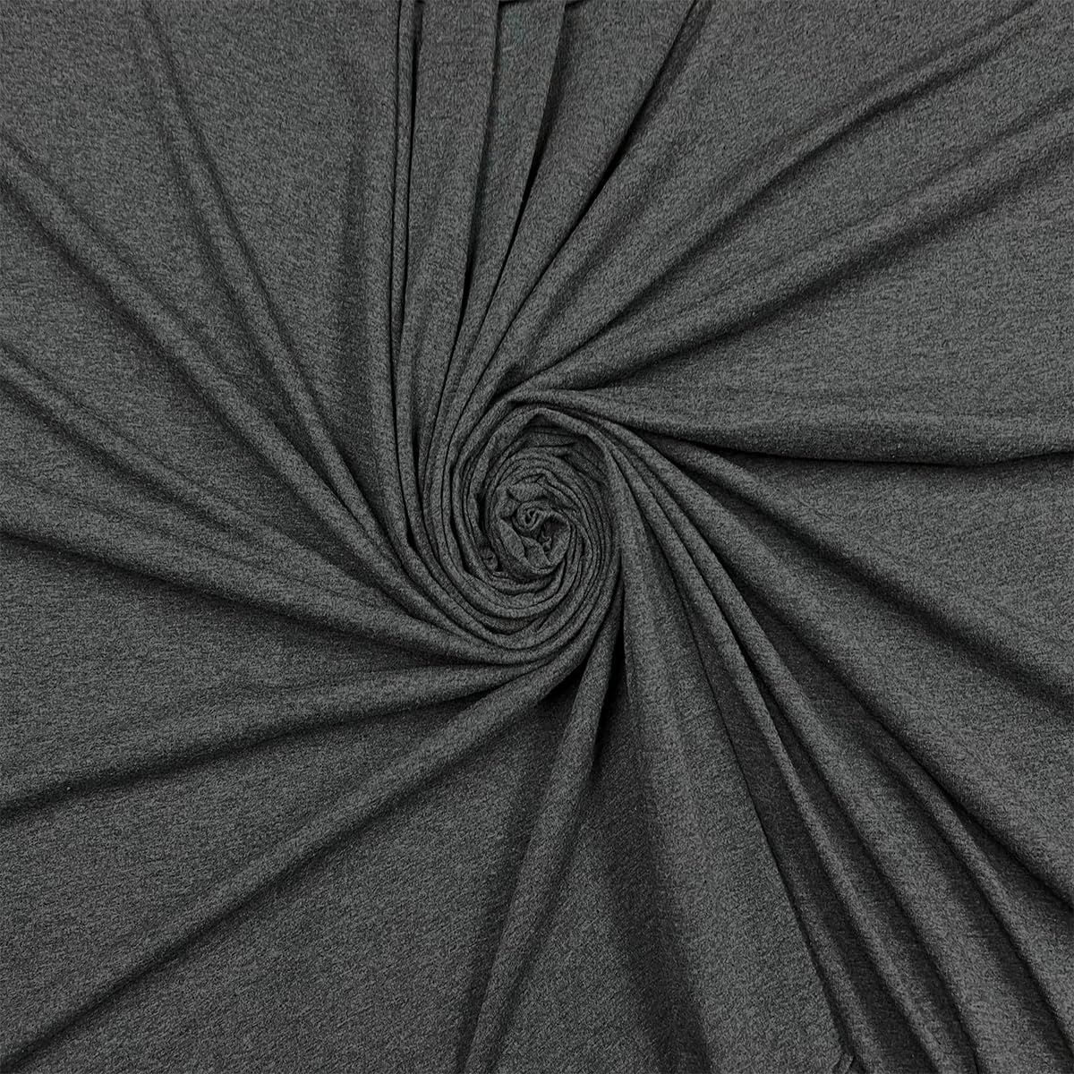 Pico Textiles 1 Yard - Charcoal Gray Cotton Spandex Jersey Fabric - 4 Way Stretch - Sold by The Yard - Ideal for T-Shirts, Dresses, Athleticwear Apparel