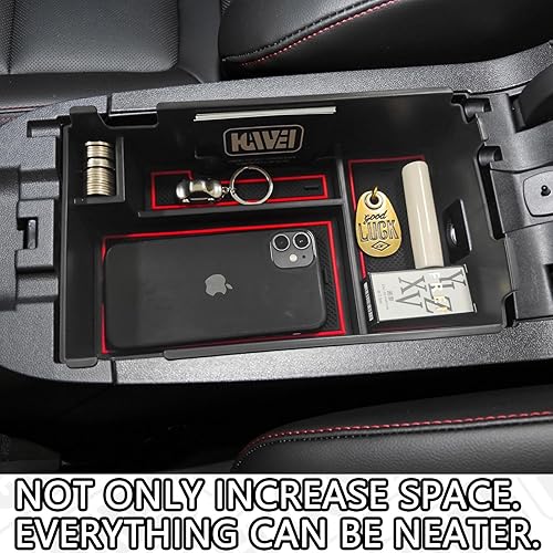 Miniatura 7 de HGWEI Bandeja organizadora de consola central compatible con Chevy Equinox 2018 2019 2020 2021 2023 2024, accesorios para reposabrazos, caja de